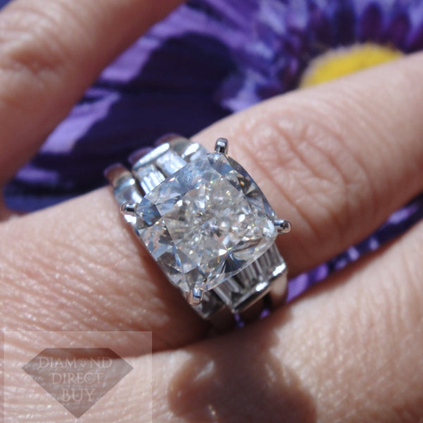 Three Ring Set 4.50 Total Carat Weight With 3.50 H Vs1 Center Engagement Rings